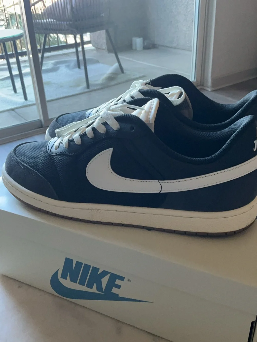 Jordan Men’s Black & White Low-Top Sneakers